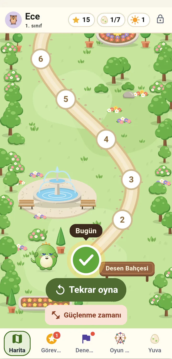 Telefonda harita ekranı.